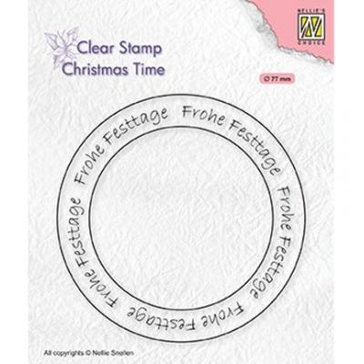 Nellie's Choice Clear Stamp deutsch - Christmas time - Circle German Text